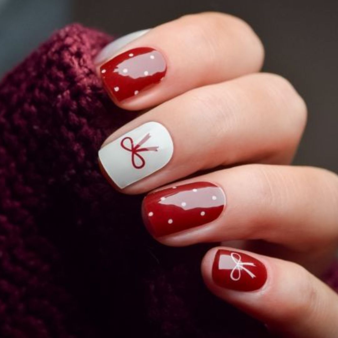 BERRY BOW | UÑAS DE GEL