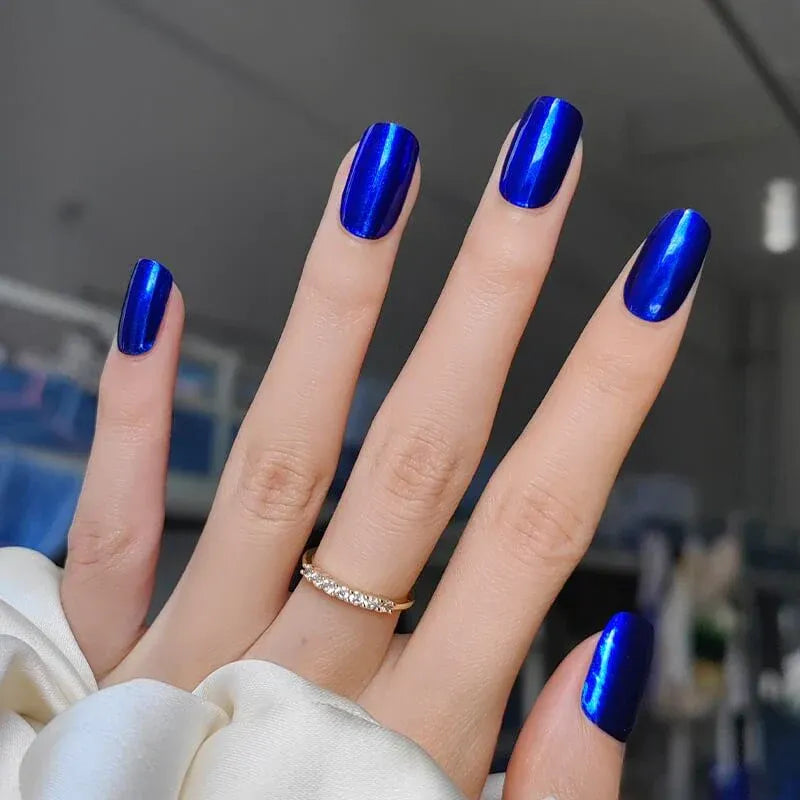 BLUE METAL | UÑAS DE GEL