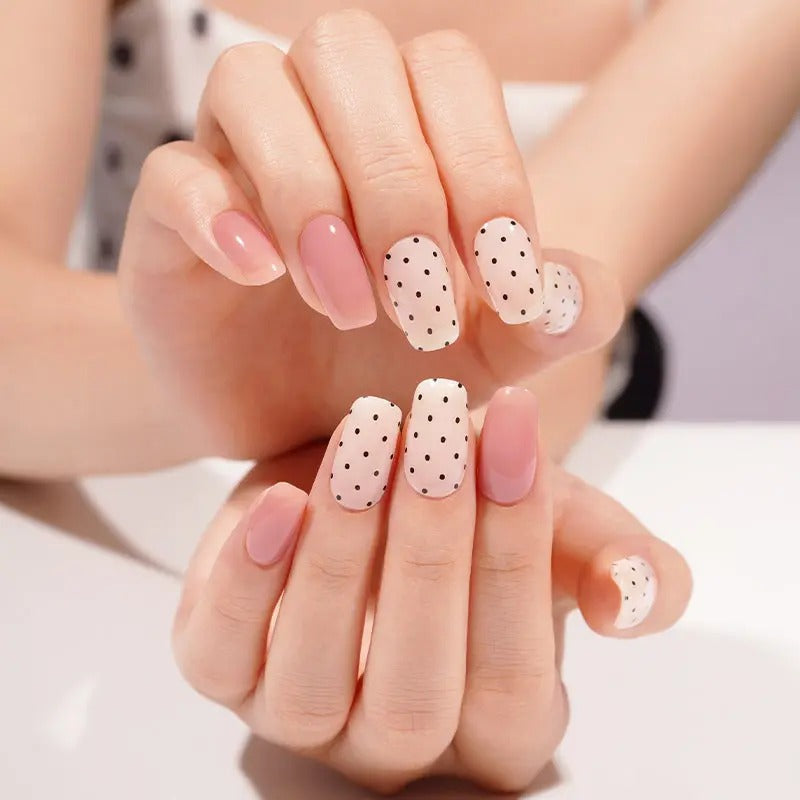 PINK DOTS | UÑAS DE GEL
