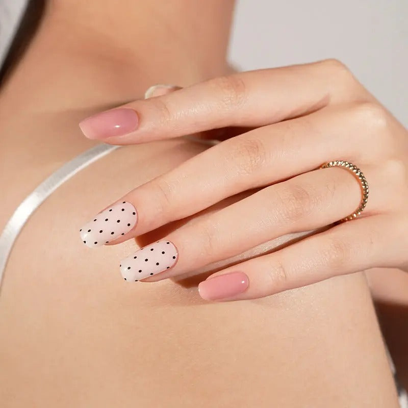 PINK DOTS | UÑAS DE GEL