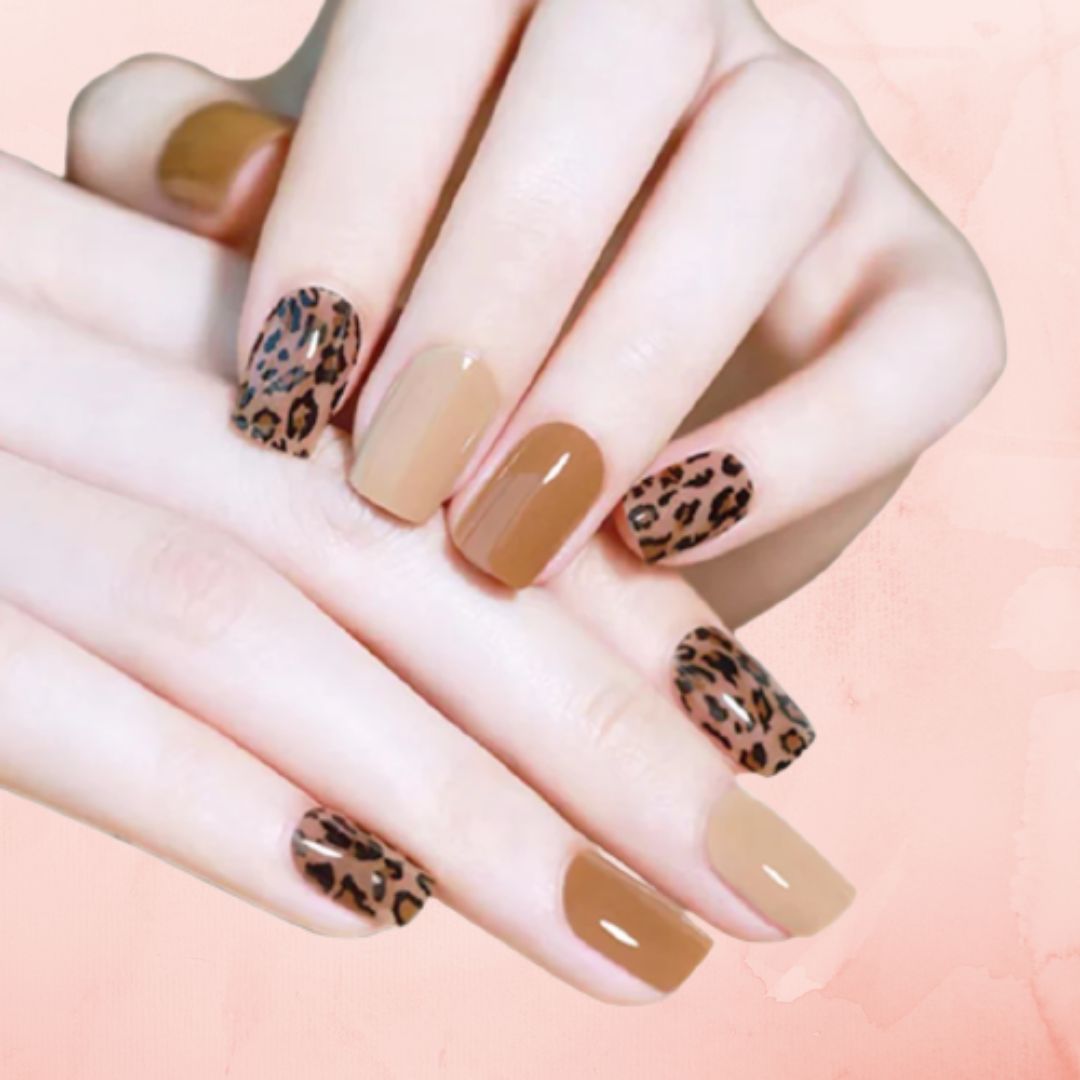 BROWN LEOPARD | UÑAS DE GEL