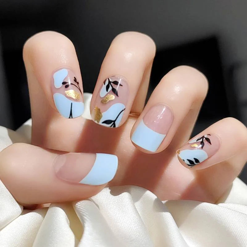 BLUE FLOWER | UÑAS DE GEL
