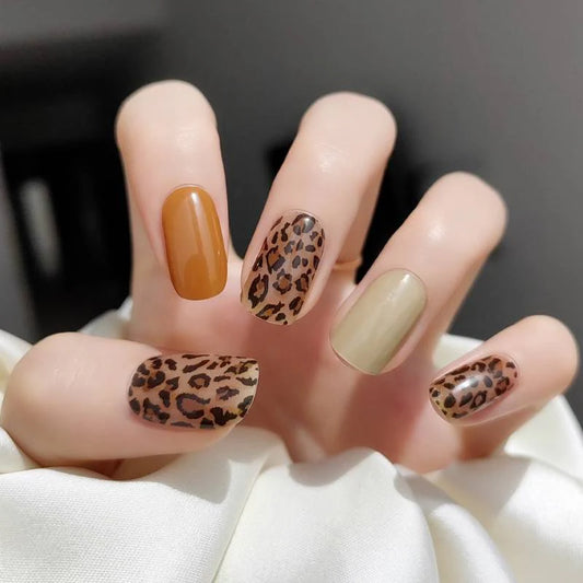 BROWN LEOPARD | UÑAS DE GEL