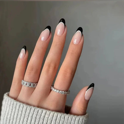 FRENCH BLACK | UÑAS DE GEL