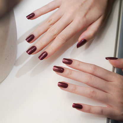 DARK CHERRY | UÑAS DE GEL