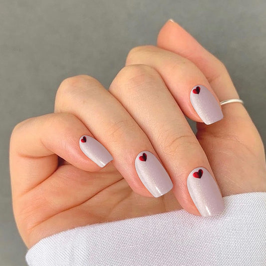 RED HEARTS | UÑAS DE GEL