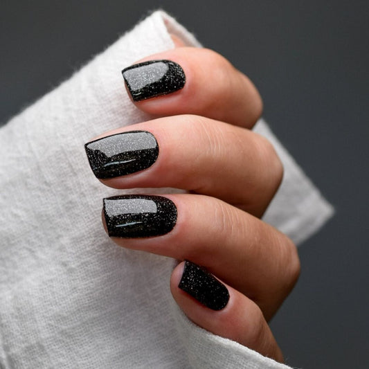 BLACK STARS | UÑAS DE GEL