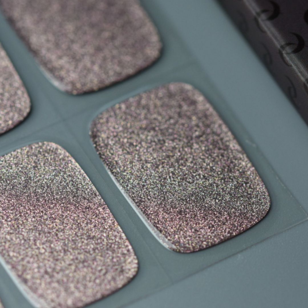 GOLD GLITTER | UÑAS DE GEL