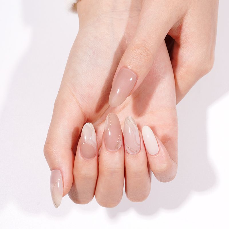 NUDE MARBLE | UÑAS DE GEL