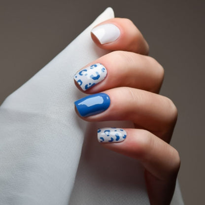 BLUE LEOPARD | UÑAS DE GEL