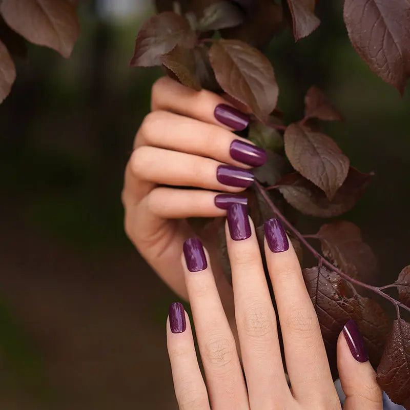 PURPLE CAT-EYE | UÑAS DE GEL