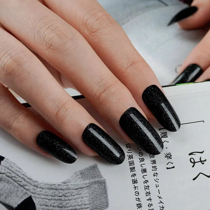BLACK STARS | UÑAS DE GEL