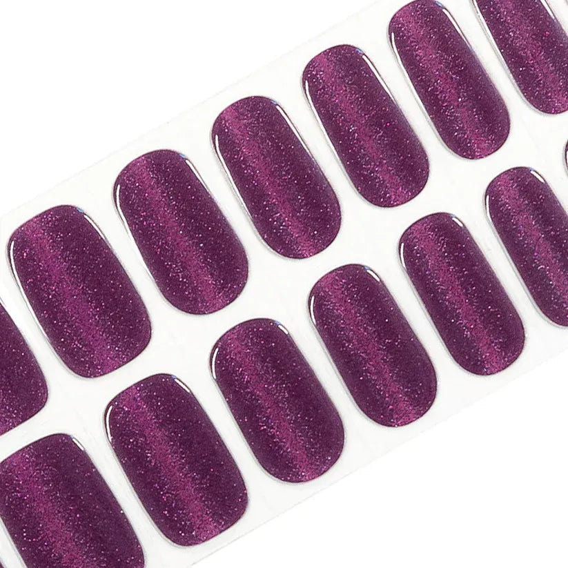 PURPLE CAT-EYE | UÑAS DE GEL