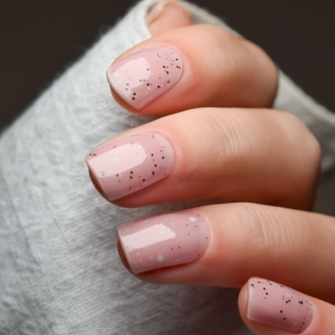PINK CONFETTI | UÑAS DE GEL