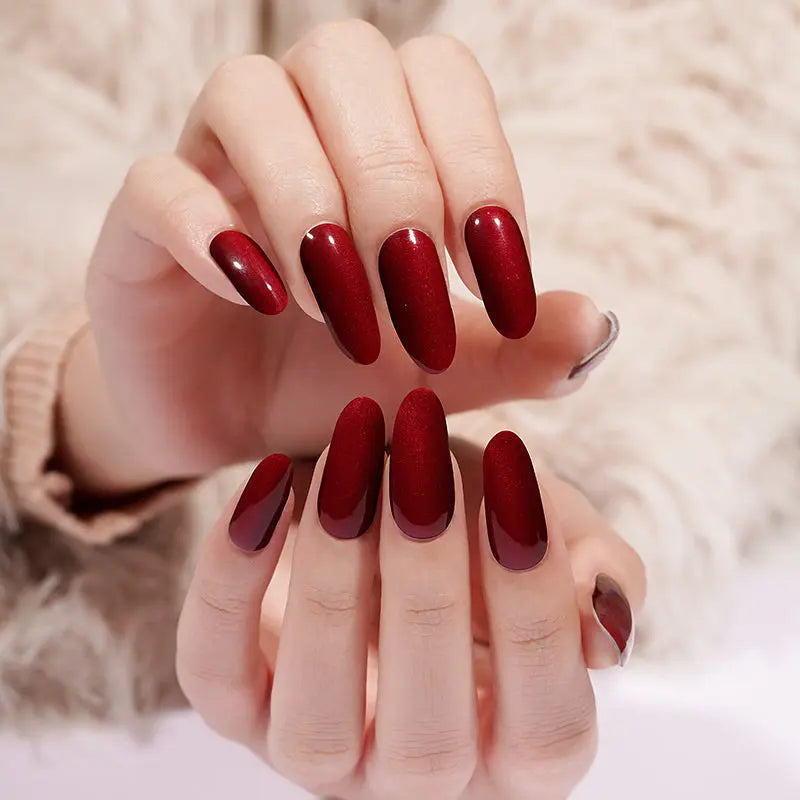 RED CAT-EYE | UÑAS DE GEL