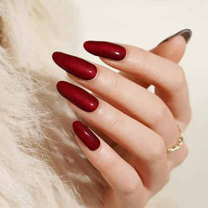 RED CAT-EYE | UÑAS DE GEL
