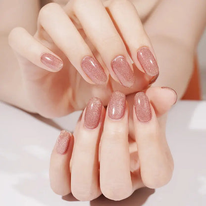 PINK CAT-EYE | UÑAS DE GEL