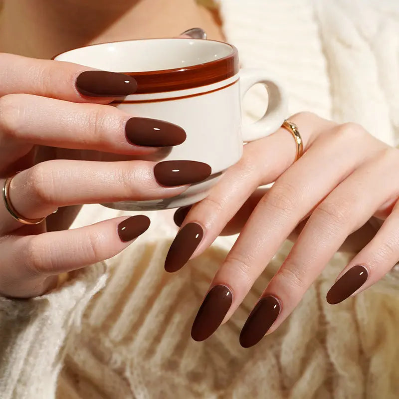 DARK COFFEE | UÑAS DE GEL