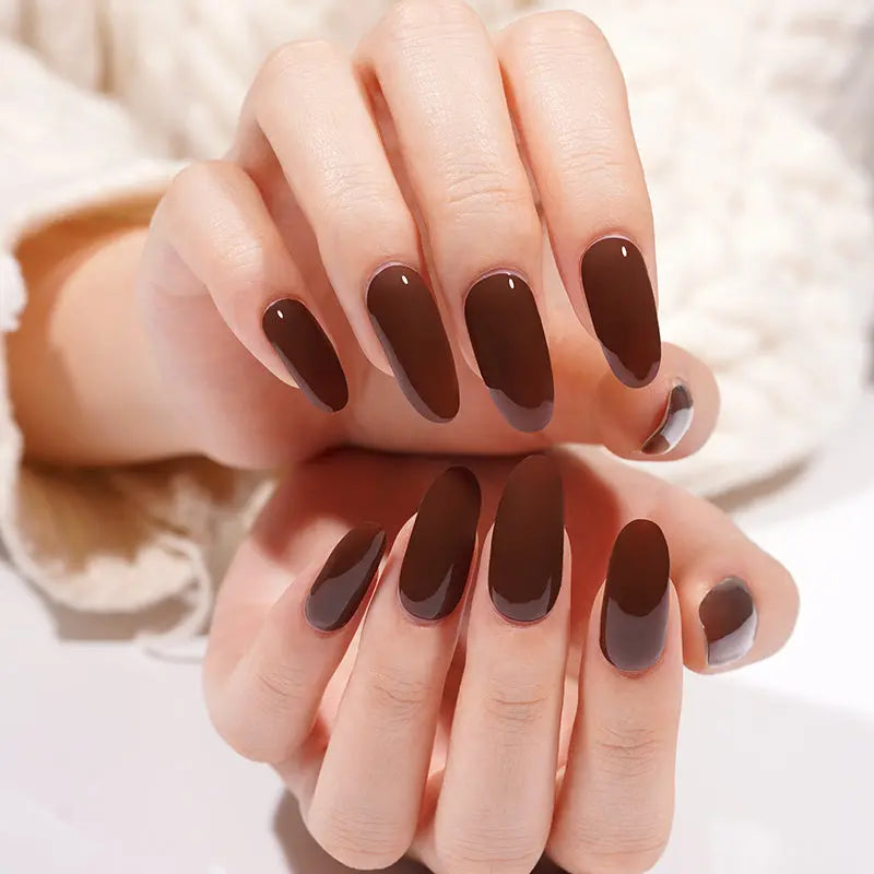 DARK COFFEE | UÑAS DE GEL