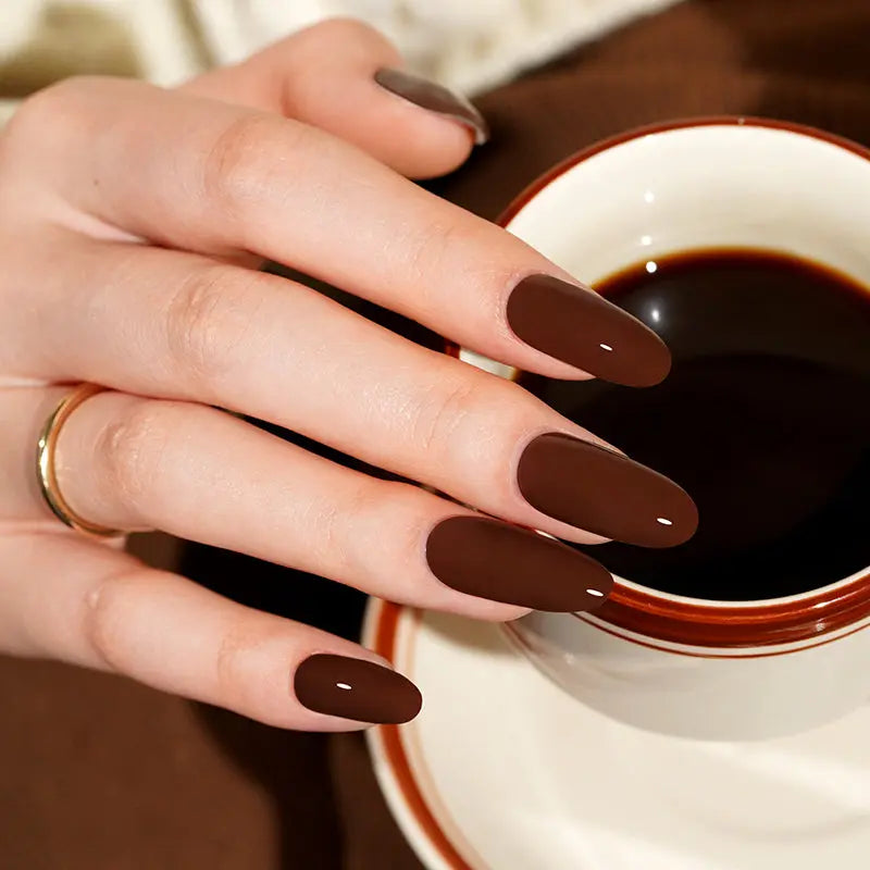DARK COFFEE | UÑAS DE GEL