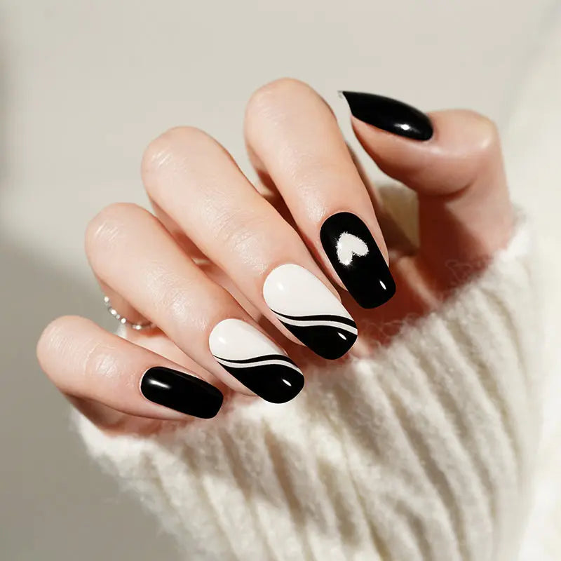 BLACK LOVE | UÑAS DE GEL