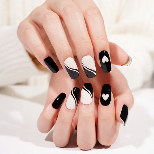 BLACK LOVE | UÑAS DE GEL