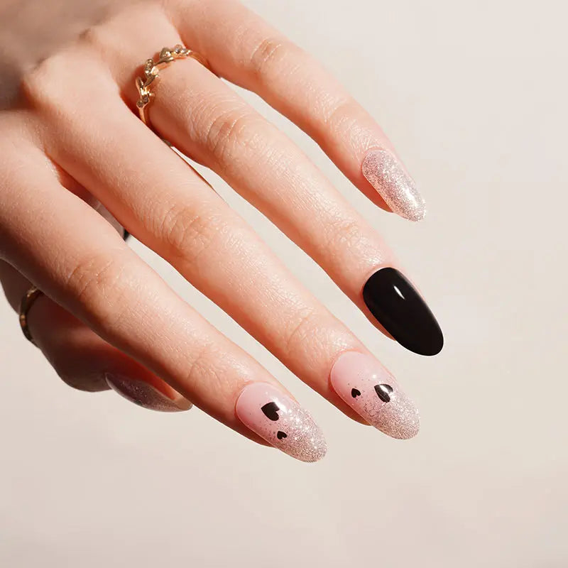 HEART GLITTER | UÑAS DE GEL