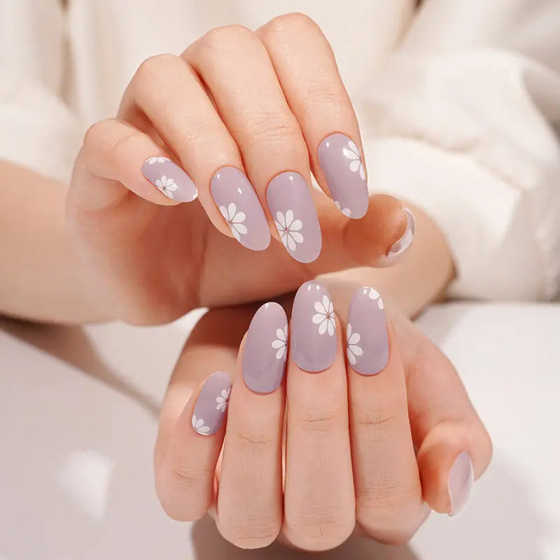 PURPLE FLOWER | UÑAS DE GEL
