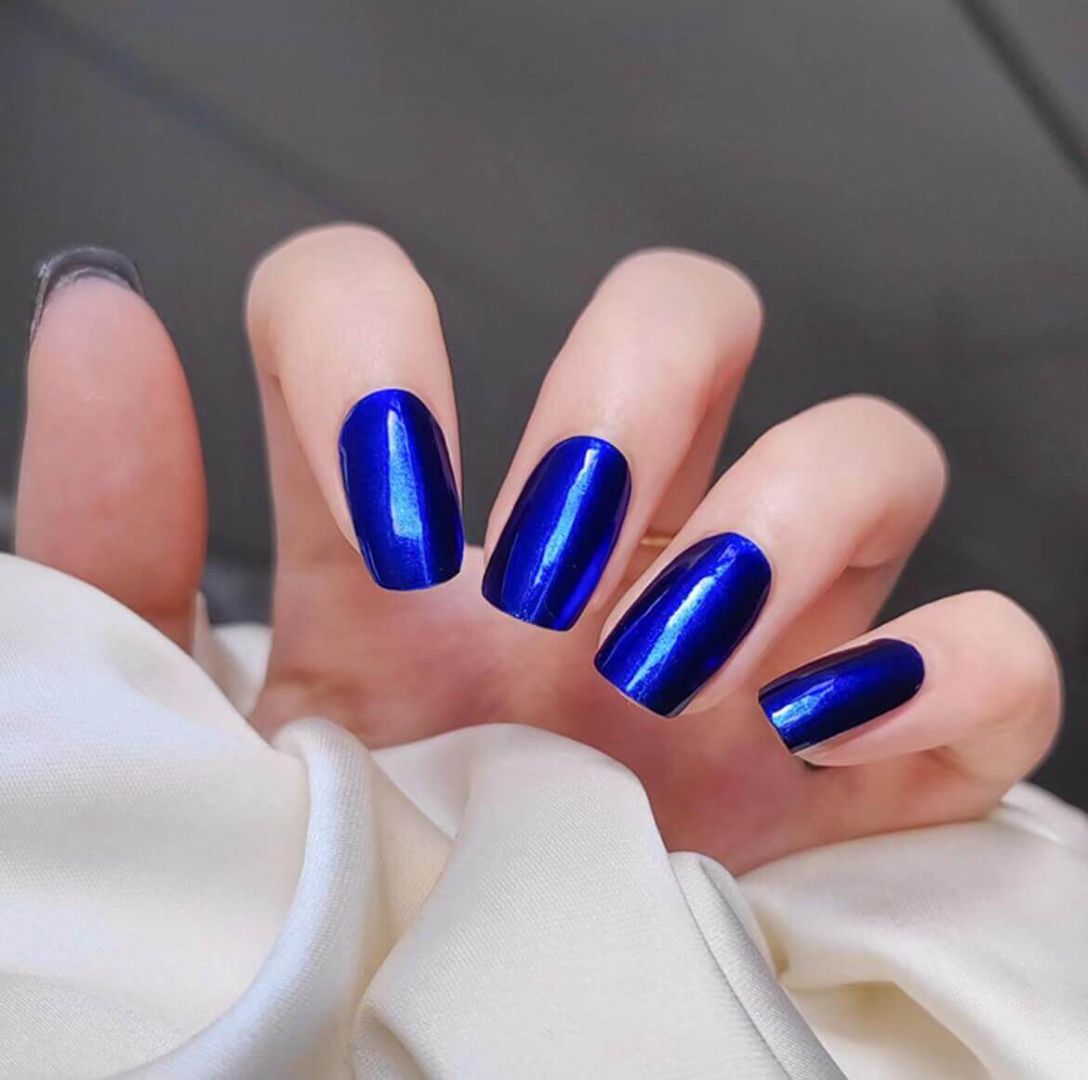 BLUE METAL | UÑAS DE GEL