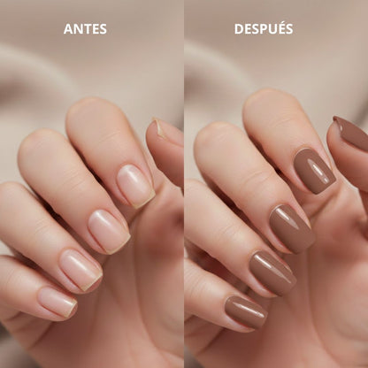 LIGHT COFFEE | UÑAS DE GEL