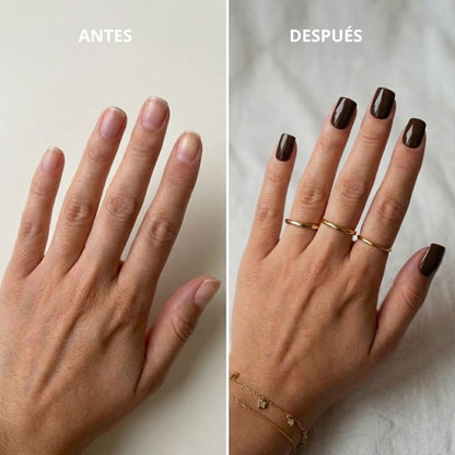 DARK COFFEE | UÑAS DE GEL