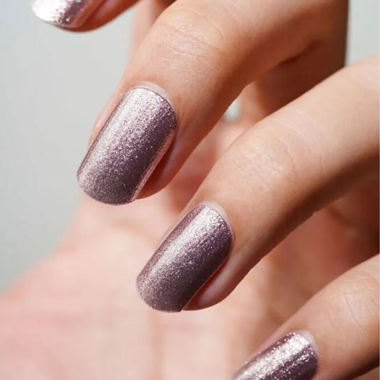 GOLD GLITTER | UÑAS DE GEL