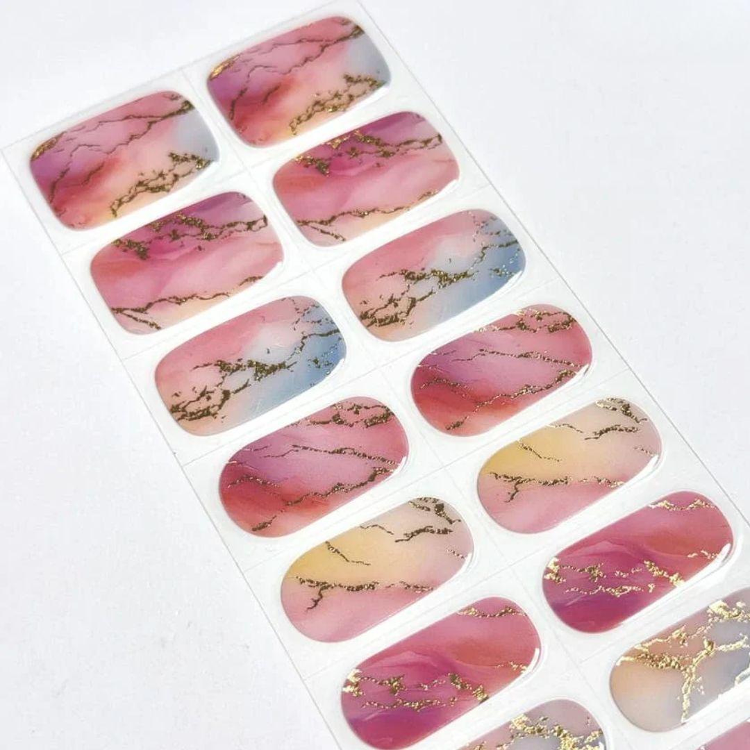 GOLD MARBLE | UÑAS DE GEL