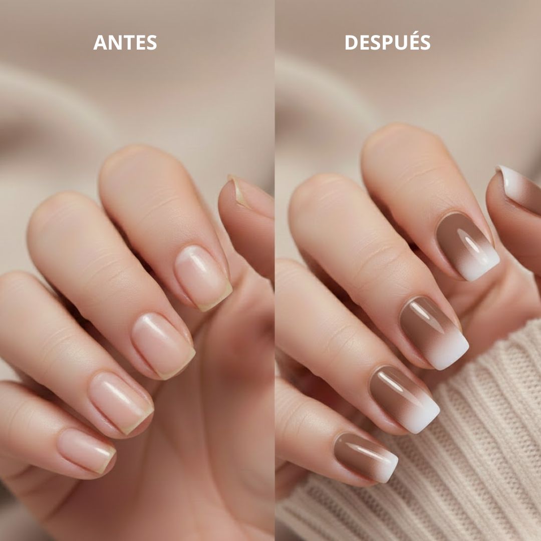 GRADIENT NUDE | UÑAS DE GEL
