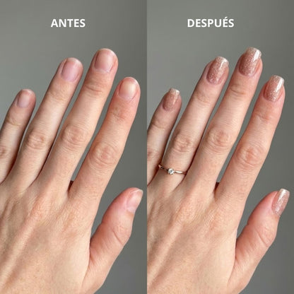 PINK CAT-EYE | UÑAS DE GEL
