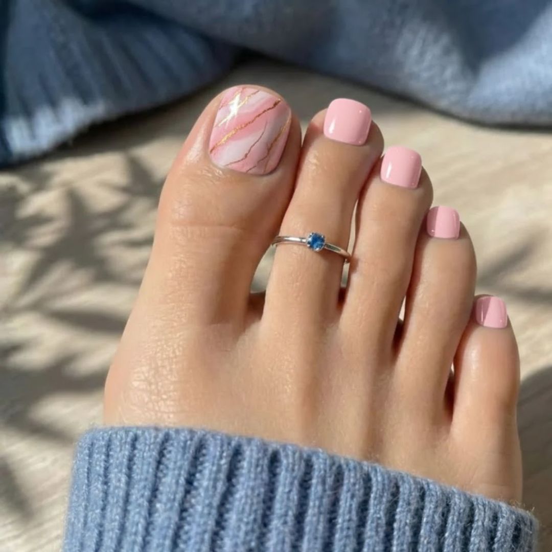 PINK MARBLE PEDICURE