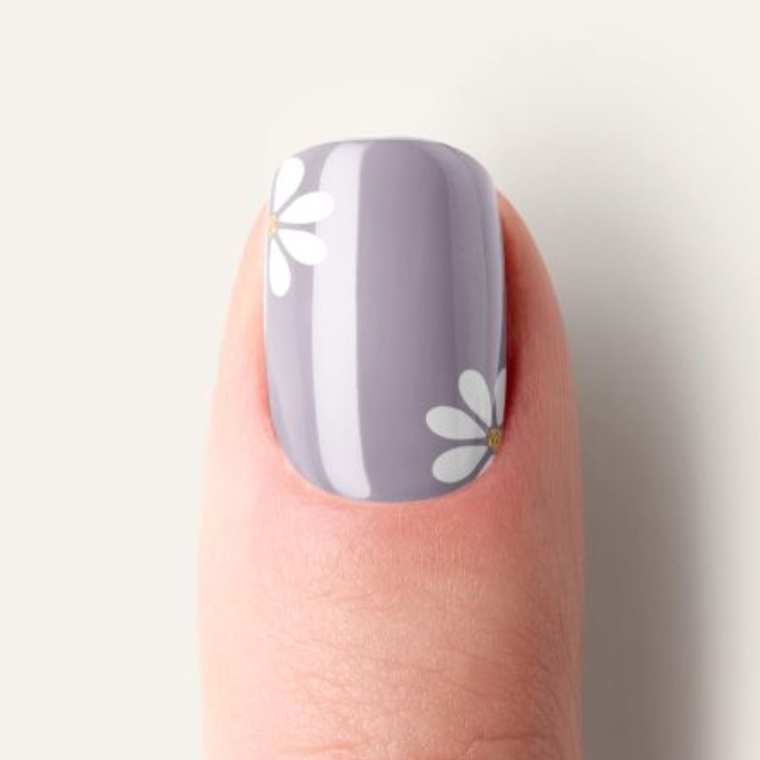 PURPLE FLOWER | UÑAS DE GEL