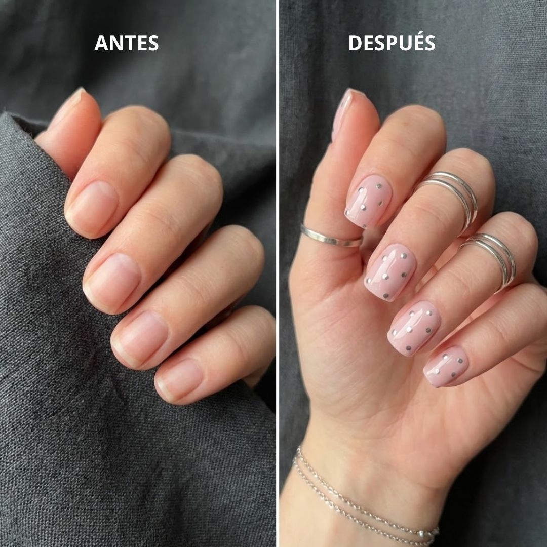 SILVER PINK | UÑAS DE GEL