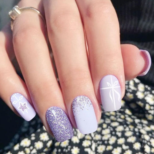 LAVANDA STARS | UÑAS DE GEL