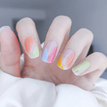COLORFUL WAVES | UÑAS DE GEL