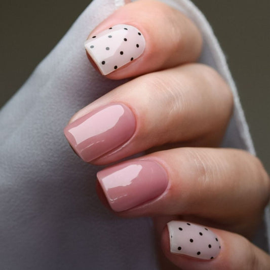PINK DOTS | UÑAS DE GEL