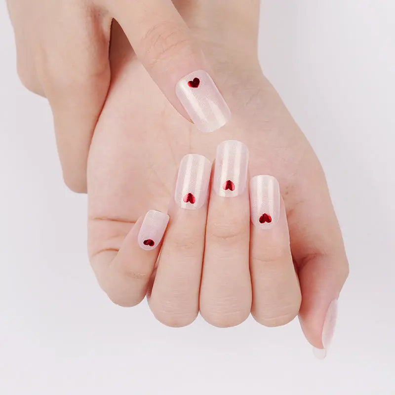 RED HEARTS | UÑAS DE GEL
