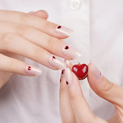RED HEARTS | UÑAS DE GEL