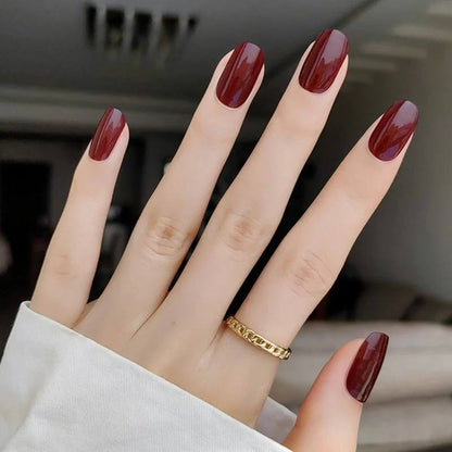 WINE RED | UÑAS DE GEL
