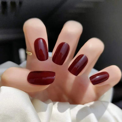 WINE RED | UÑAS DE GEL