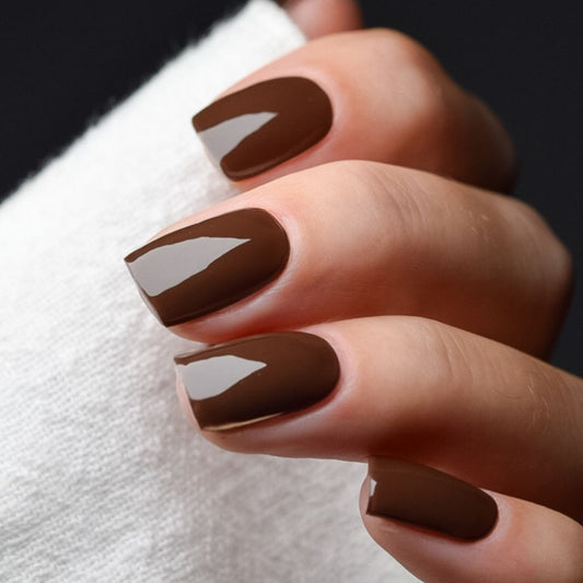 DARK COFFEE | UÑAS DE GEL