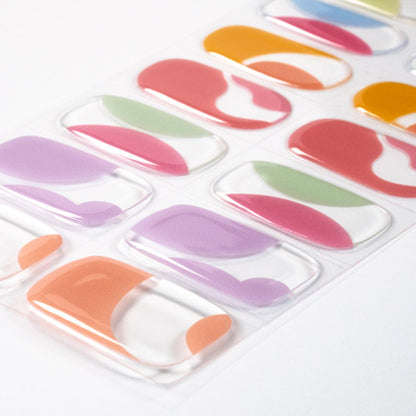 COLORFUL WAVES | UÑAS DE GEL