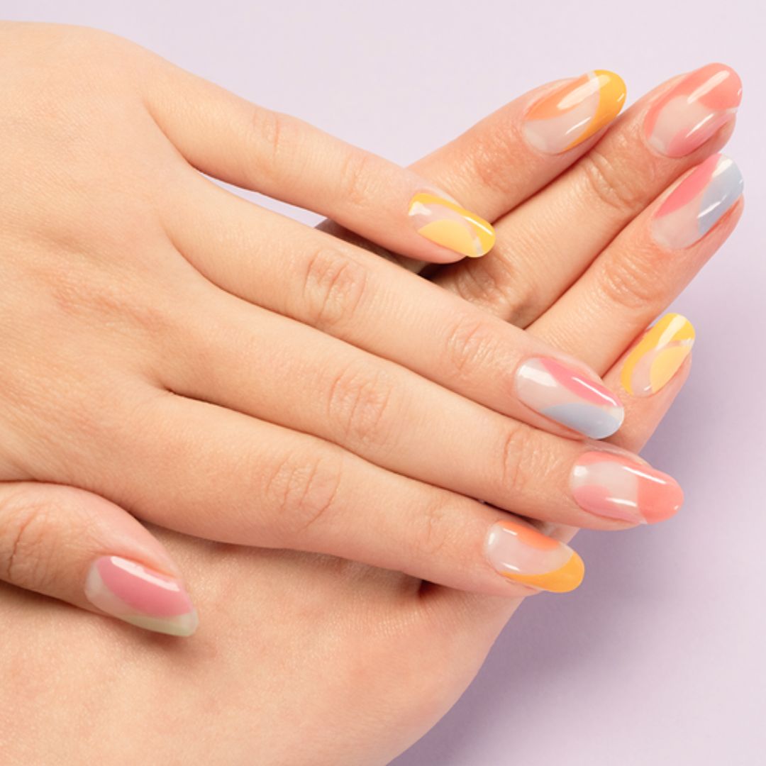 COLORFUL WAVES | UÑAS DE GEL