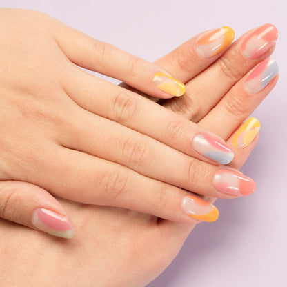 COLORFUL WAVES | UÑAS DE GEL