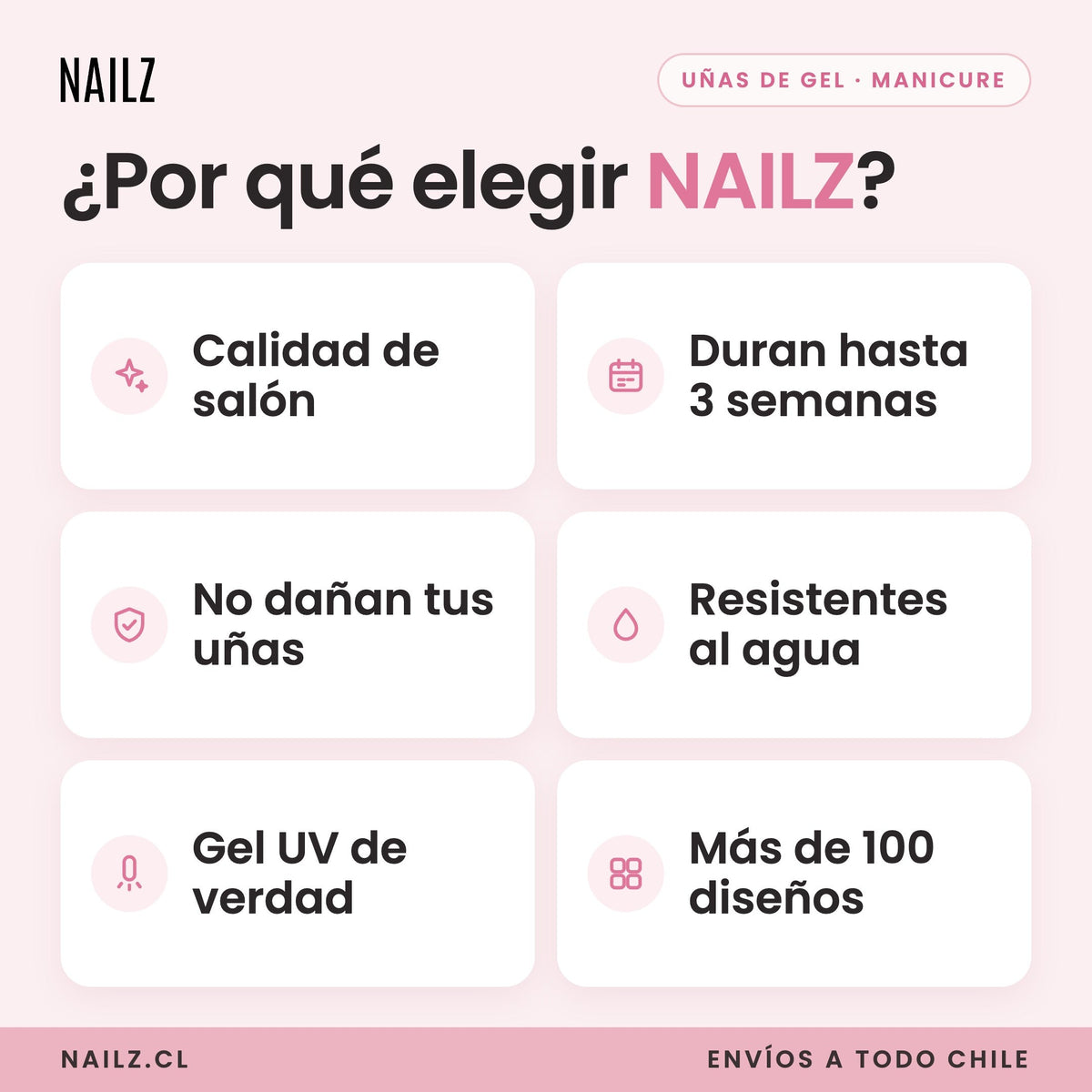 ¿Por qué elegir NAILZ? Beneficios de las uñas de gel